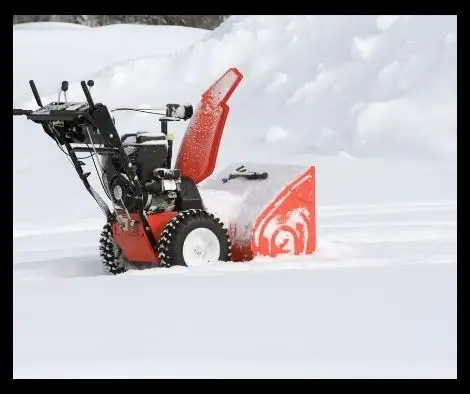 snowblower storage